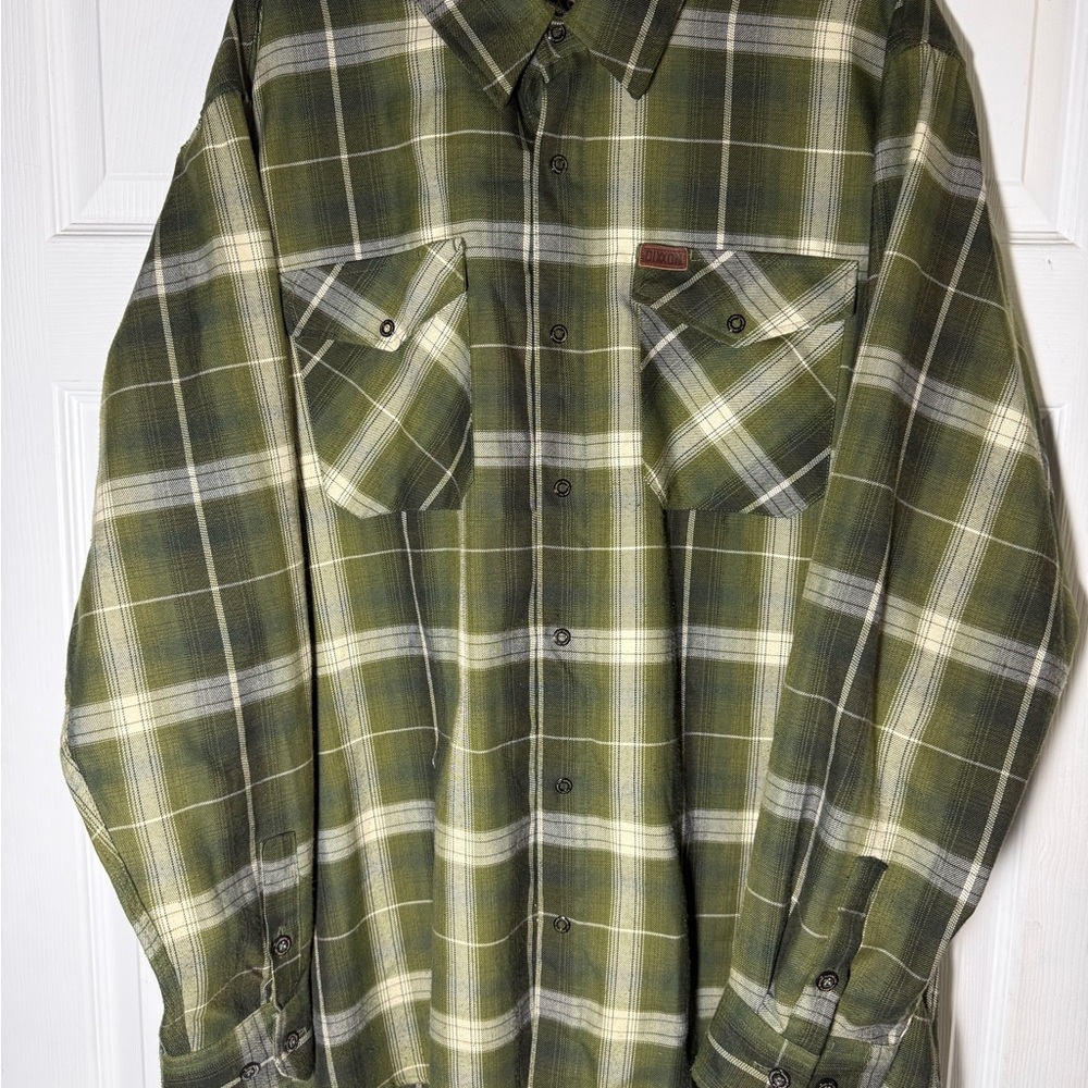 DIXXON Forest Green Plaid Button Down Shirt